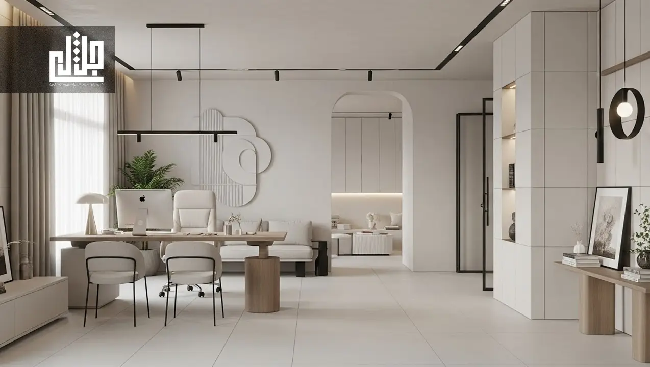 تأثیر رنگ سفید ابری بر آرامش و حس مثبت در فضاهای کاری و خانه