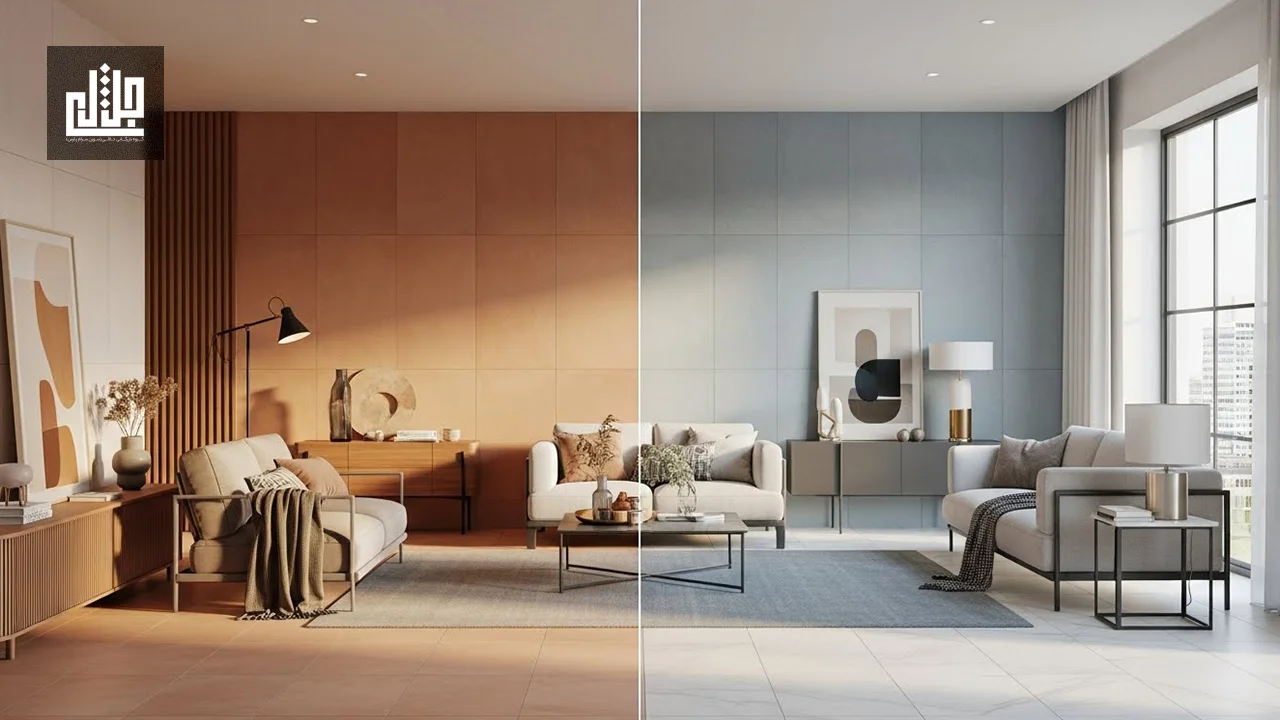 رنگ‌بندی کاشی در دکوراسیون داخلی؛ چطور بهترین ترکیب را انتخاب کنیم؟