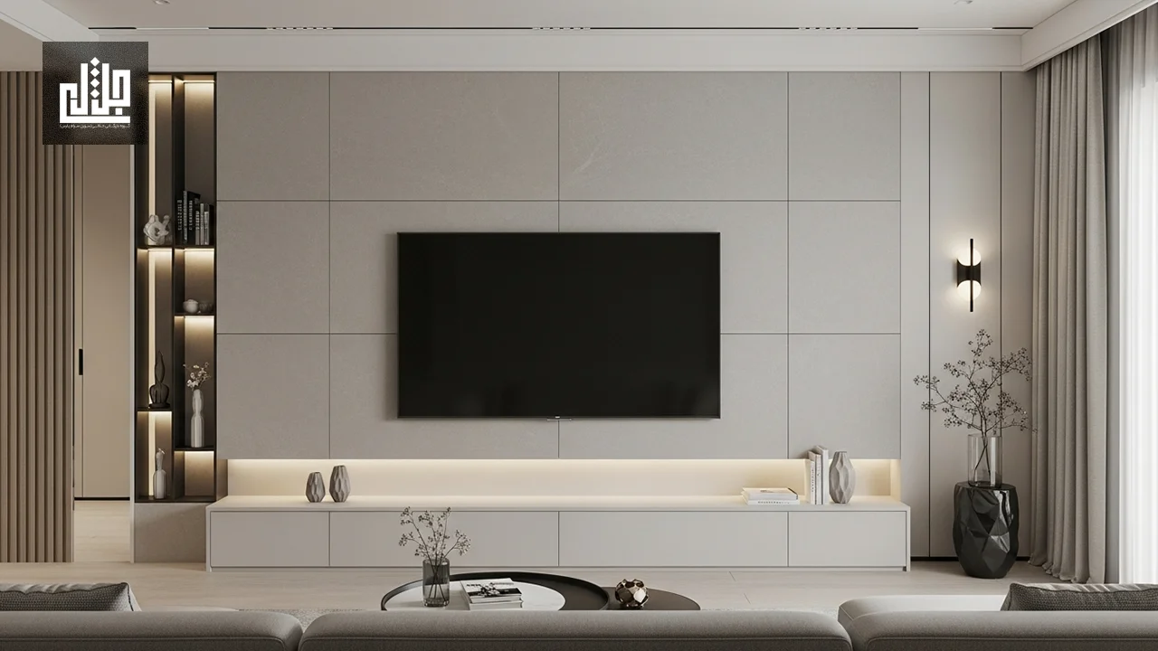انتخاب رنگ مناسب کاشی برای دیوار تلویزیون